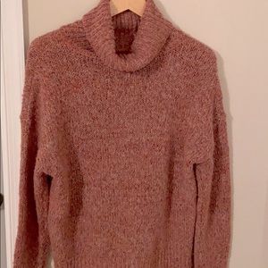 Rose turtleneck sweater